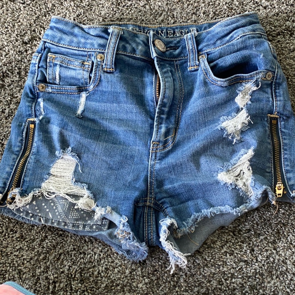 Denim shorts